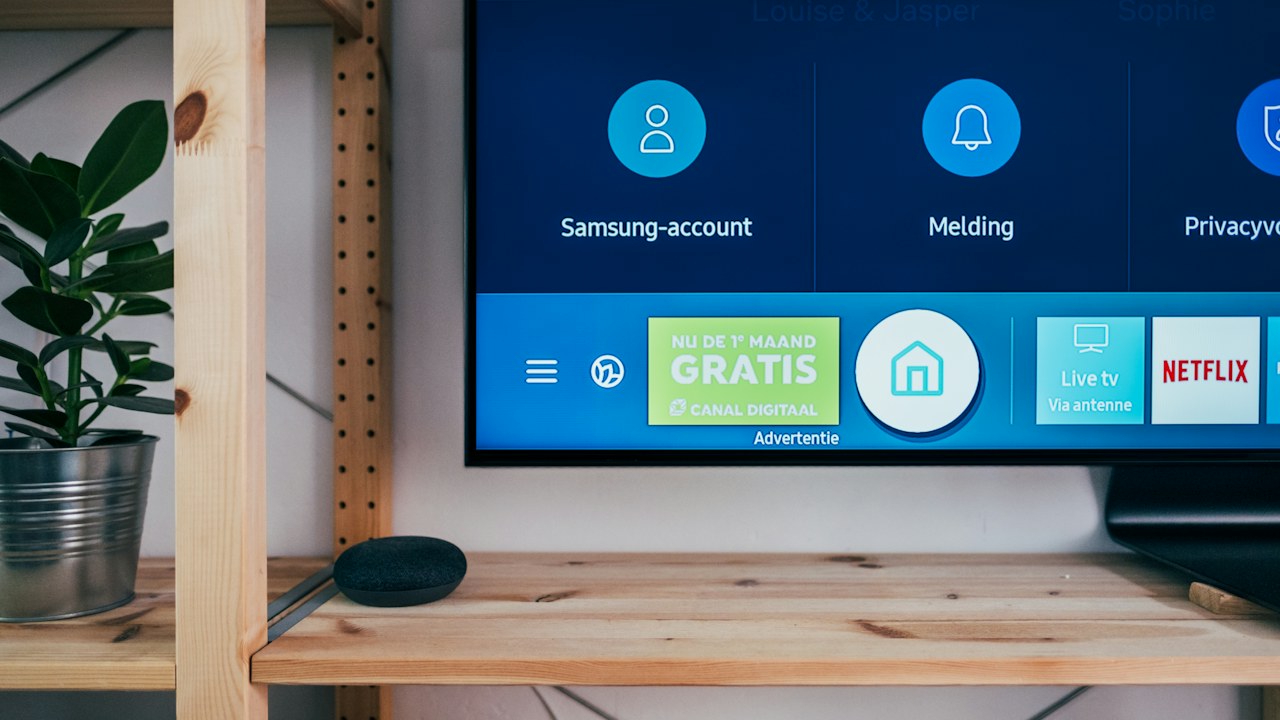 Television streaming interface representing regional content