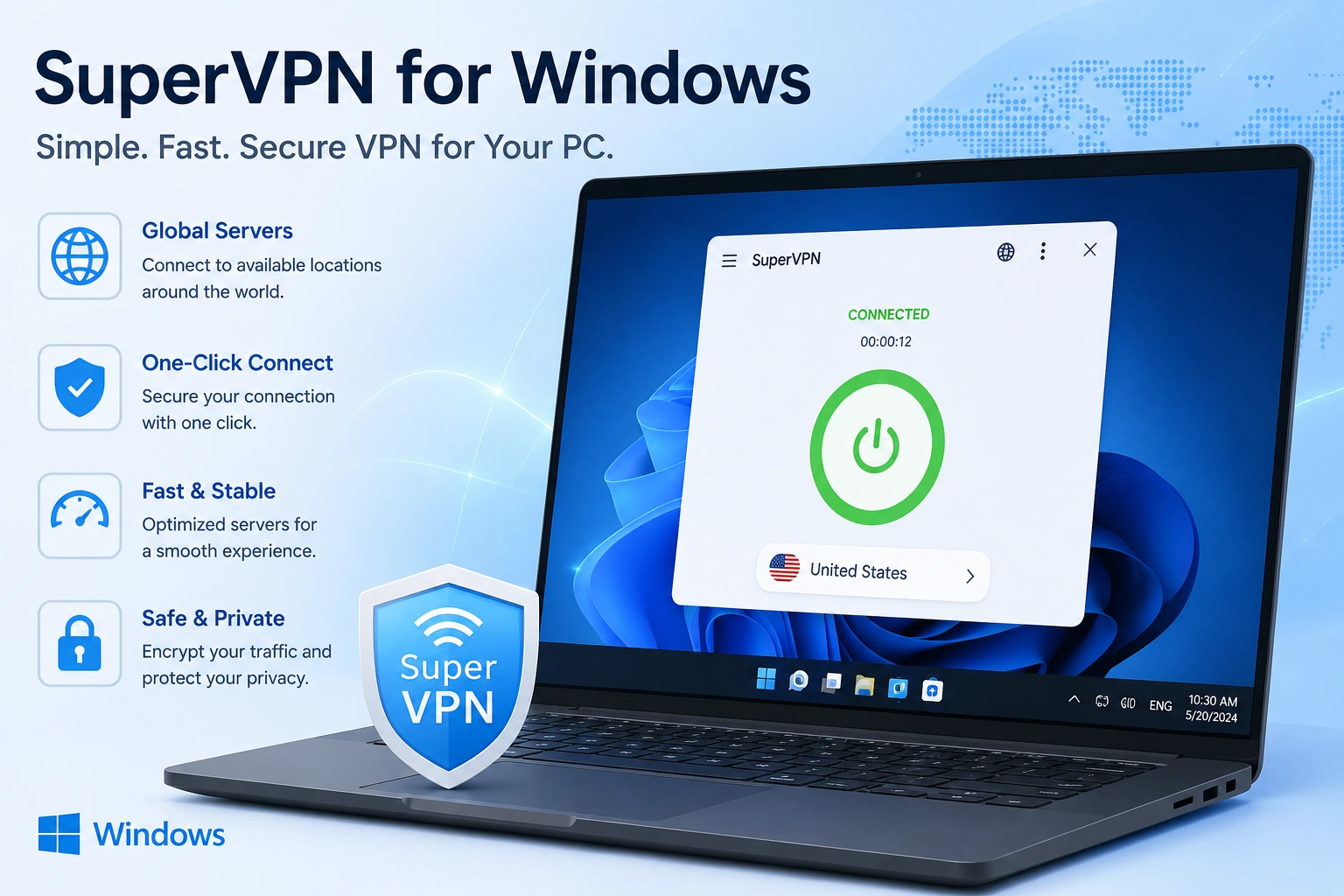 SuperVPN for PC and Windows